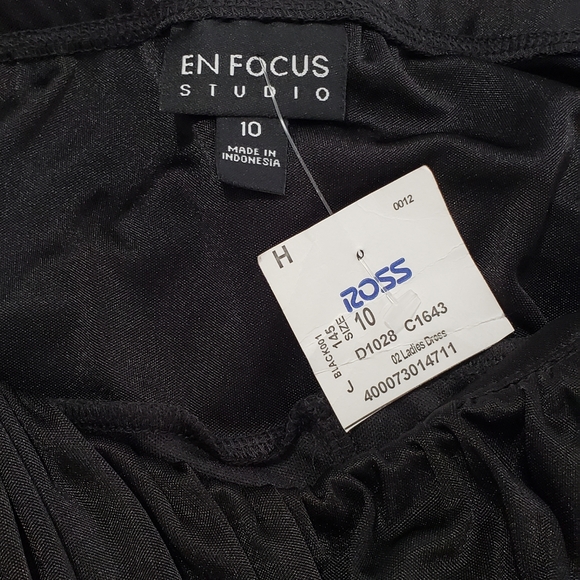 Enfocus Studio black woman dress, size 10, NWT - Picture 6 of 7